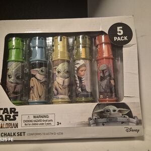 Disney Star Wars The Mandalorian Chalk Set - Green Blue Yellow Olive Red
